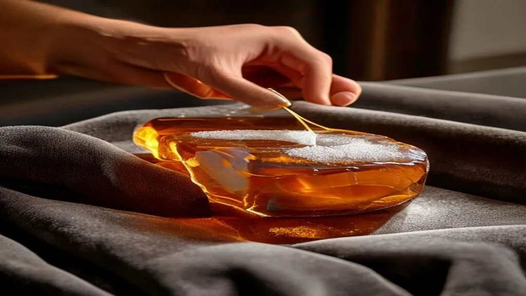 Caring for amber resin: cleaning, display, longevity